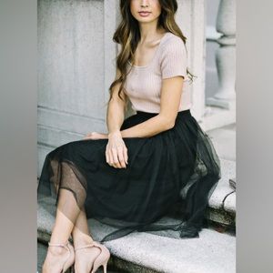 Issac Mizrahi for Target - Tulle Skirt - Black - XL
